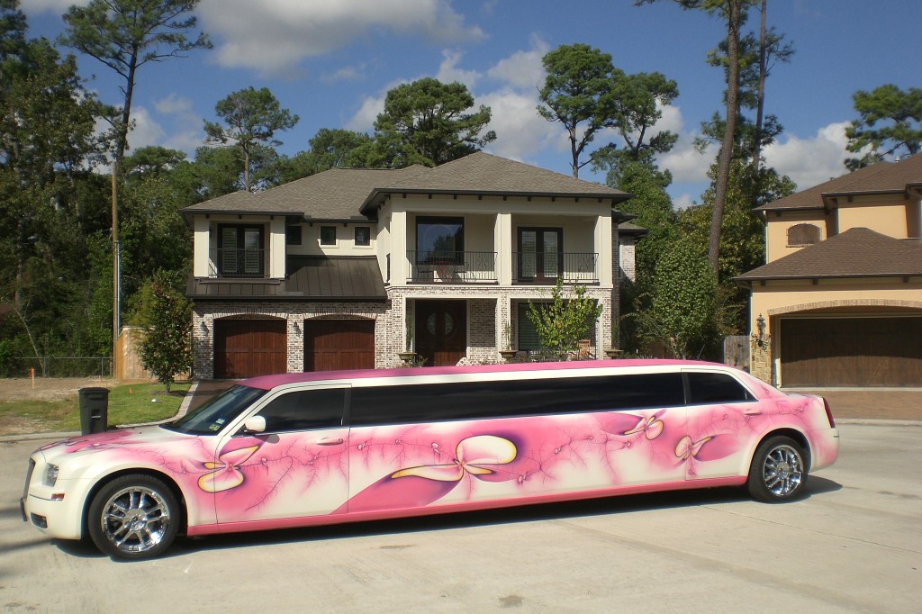 "Pink Orchid" 12 Passenger Chrysler 300 Limo | Limo Service Houston