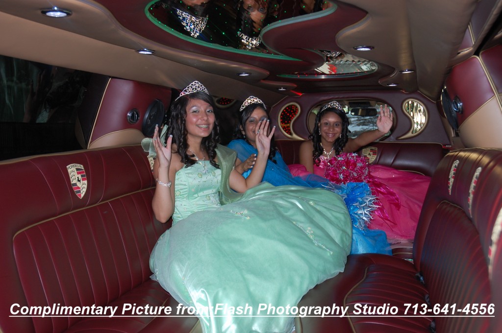 Houston Porsche limo for Quinceanera