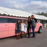 Pink limo for rent